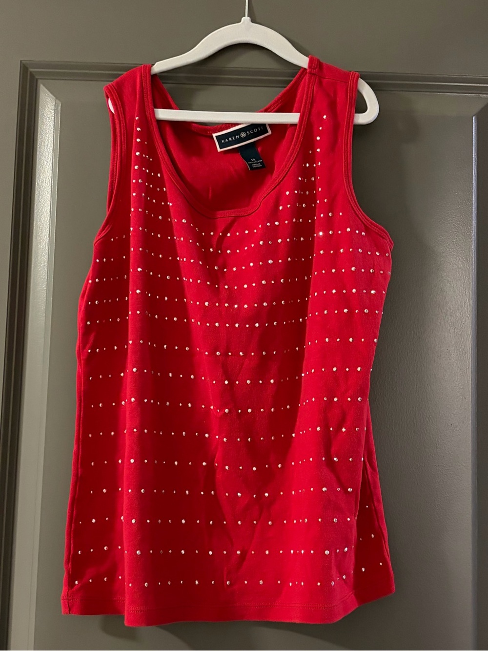 Karen Scott Embellished Tank